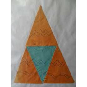 Wigwam van kleine driehoeken